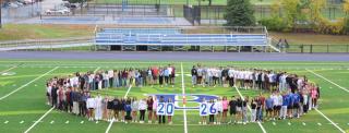 Class of 2026 picture on football field