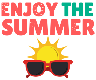 enjoy the summer with a sun with sunglasses
